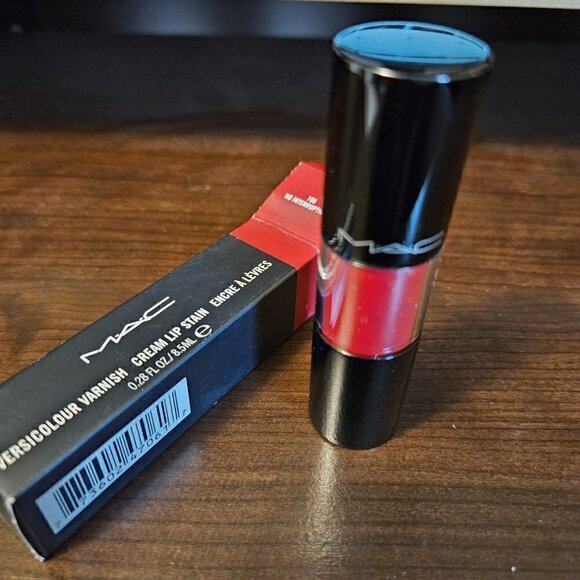 MAC VERSICOLOUR VARNISH CREAM LIP STAIN 106 NO INTERRUPTIONS (NIB) - Picture 4 of 4
